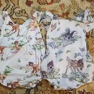 2 Bambi Onesie 6-9 months